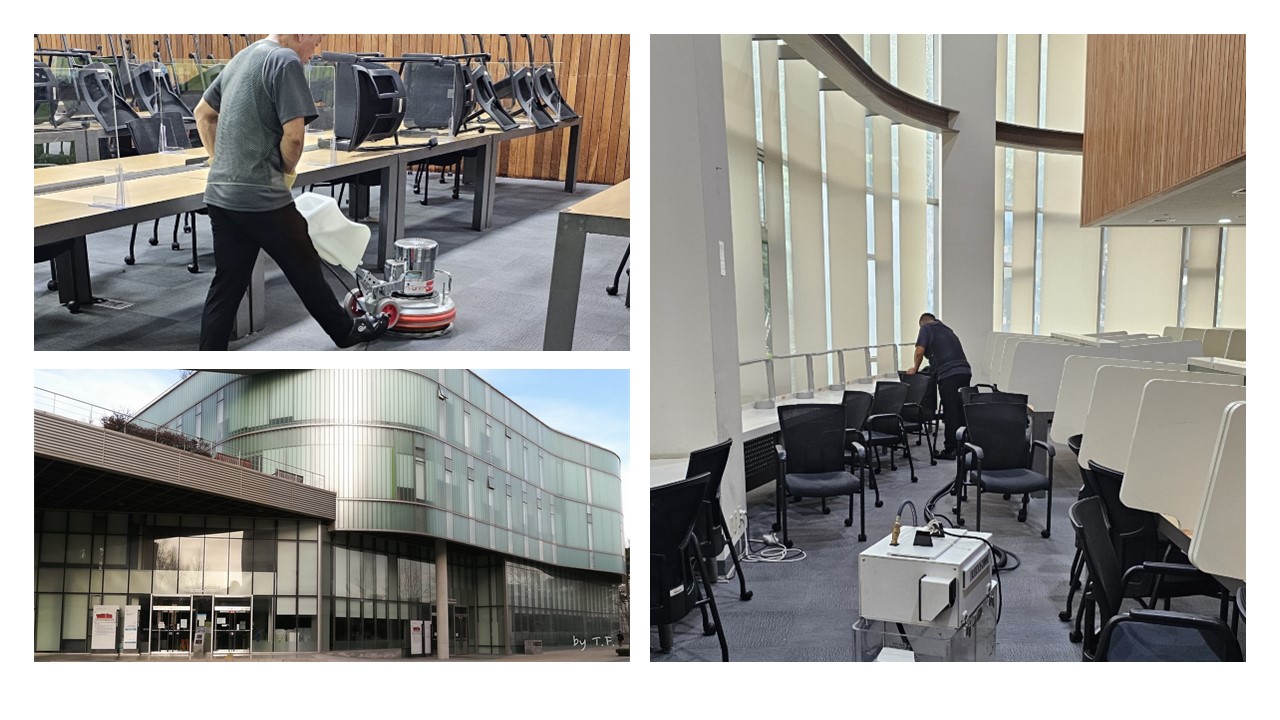 명지대 방목학술정보관(도서관) 실내청소